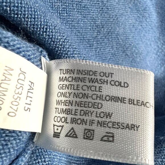 US Polo Assn. Sweater Blue High V-Neck Long Sleeve Knit Pullover Men's Large - Picture 6 of 8